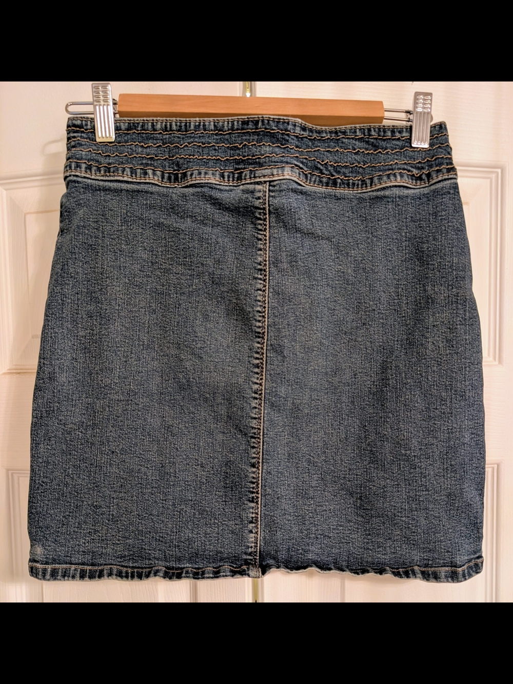 Y2K Denim Skirt in Washed Blue - Picture 7 of 9